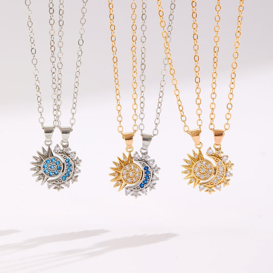 Sun Moon Magnetic Necklace | Axsoo75